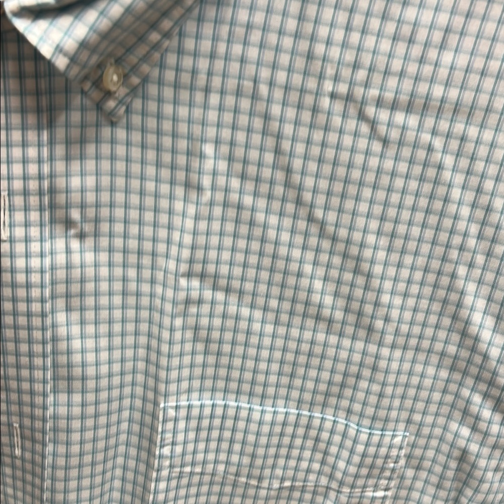 Xxl Blue Checkered Men's Shirt - Picture 3 of 4